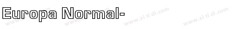Europa Normal字体转换